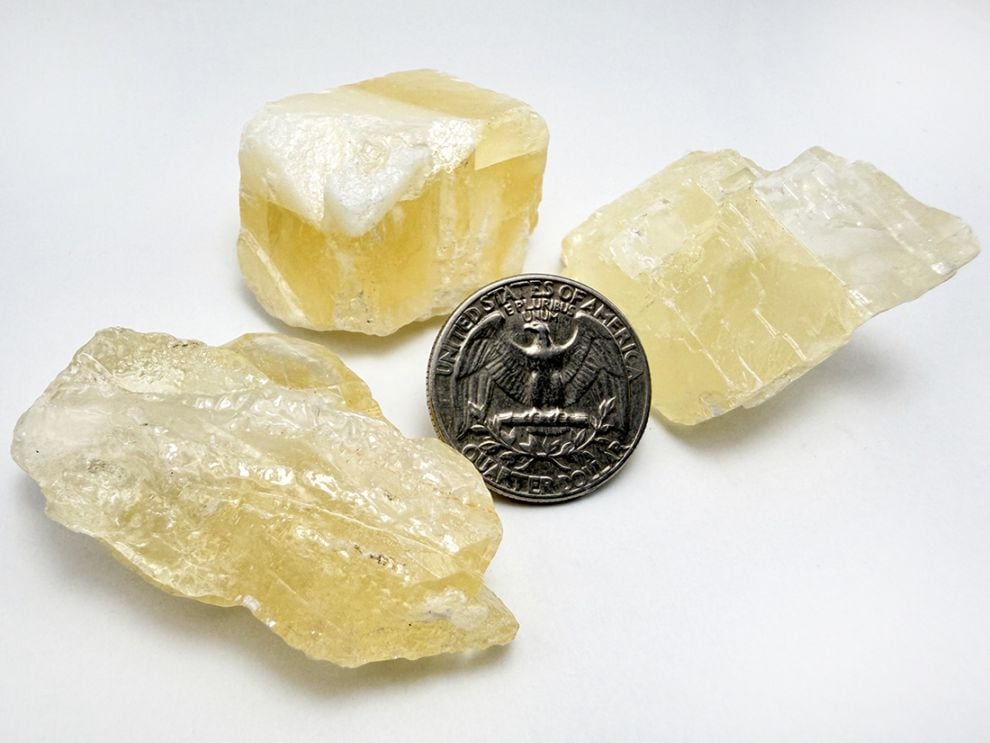 メキシコ産 ゴールデンカルサイト ３個セット / Golden Calcite
