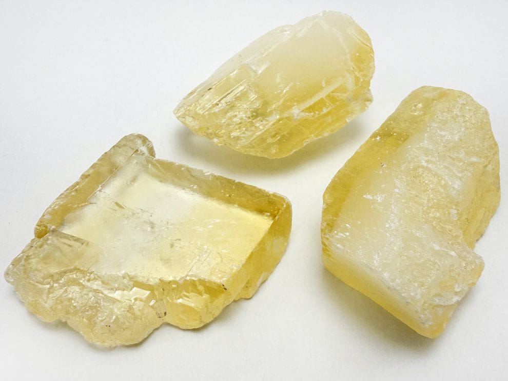 メキシコ産 ゴールデンカルサイト ３個セット / Golden Calcite