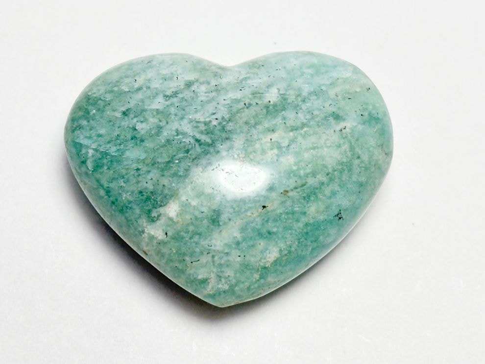 アマゾナイト ハート型 ポリッシュ / Amazonite Heart
