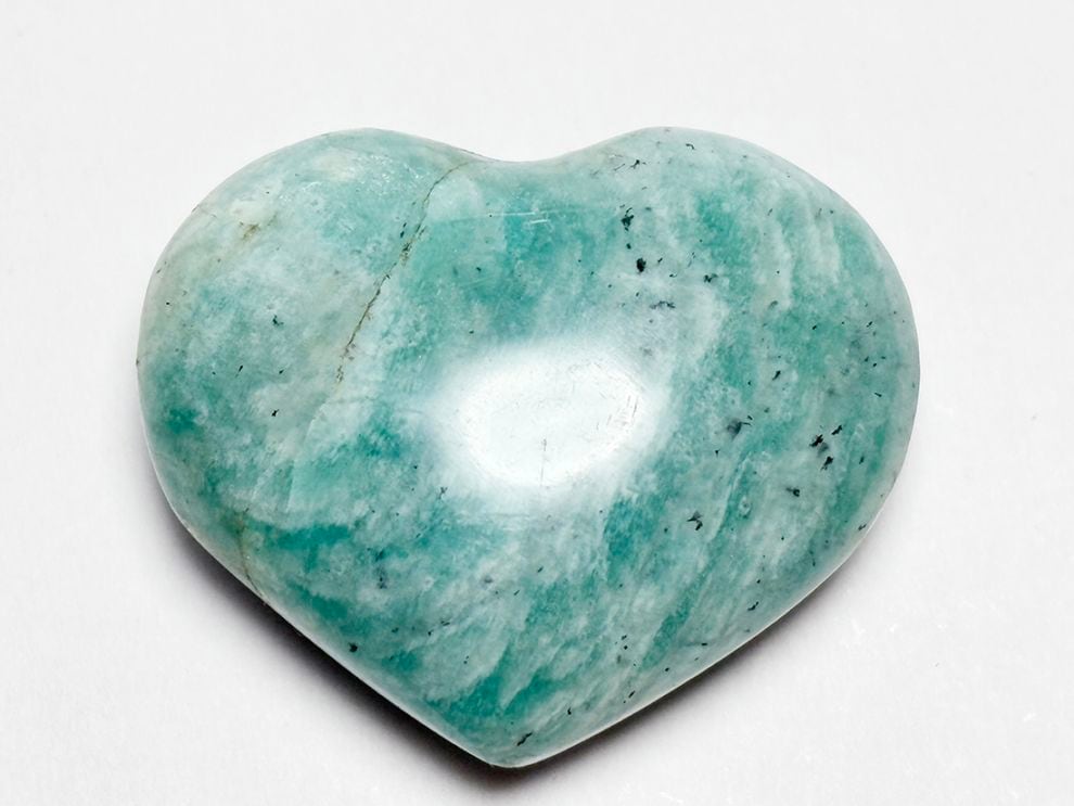 アマゾナイト ハート型 ポリッシュ / Amazonite Heart