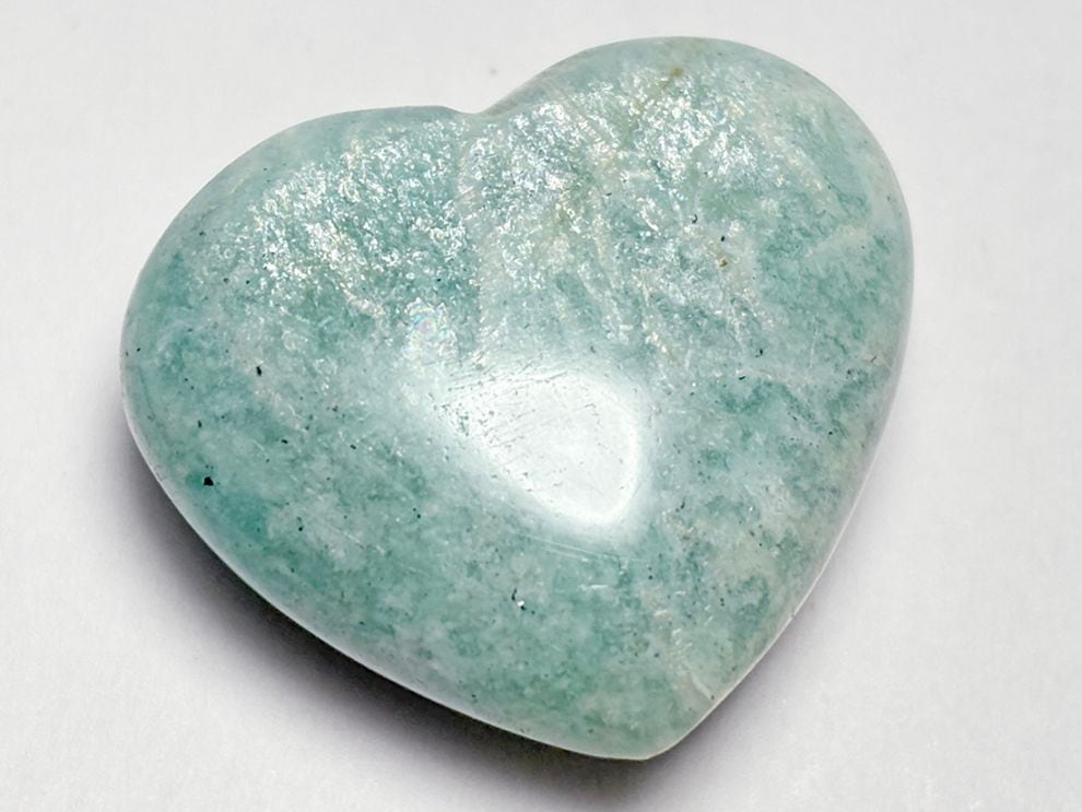 アマゾナイト ハート型 ポリッシュ / Amazonite Heart