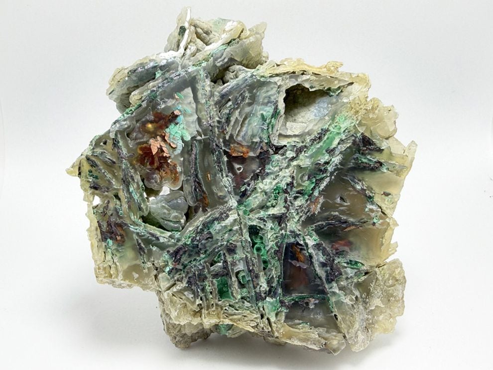 インドネシア・オブ島産 クリソコラ & ネイティブカッパー / Chrysocolla & Copper