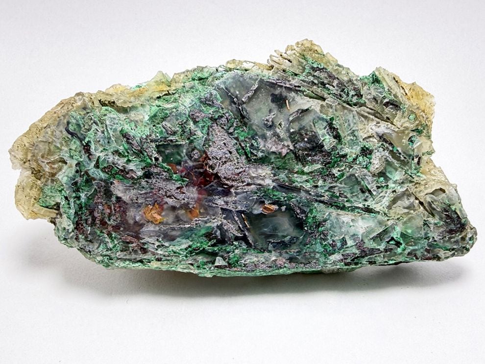 インドネシア・オブ島産 クリソコラ & ネイティブカッパー / Chrysocolla & Copper