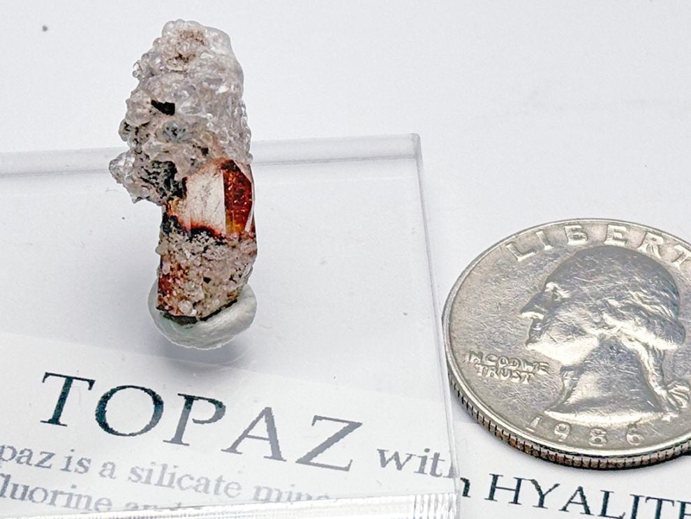 メキシコ産 トパーズ with  ハイアライトオパール / Topaz with Hyalite