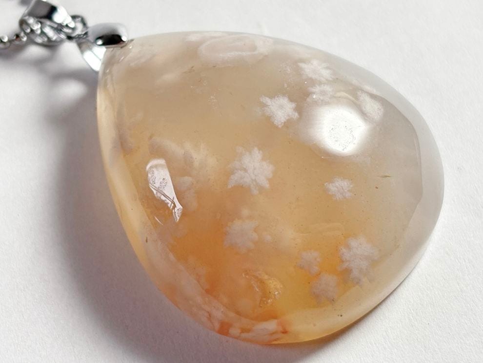 フラワーアゲート ペンダントトップ/Flower Agate