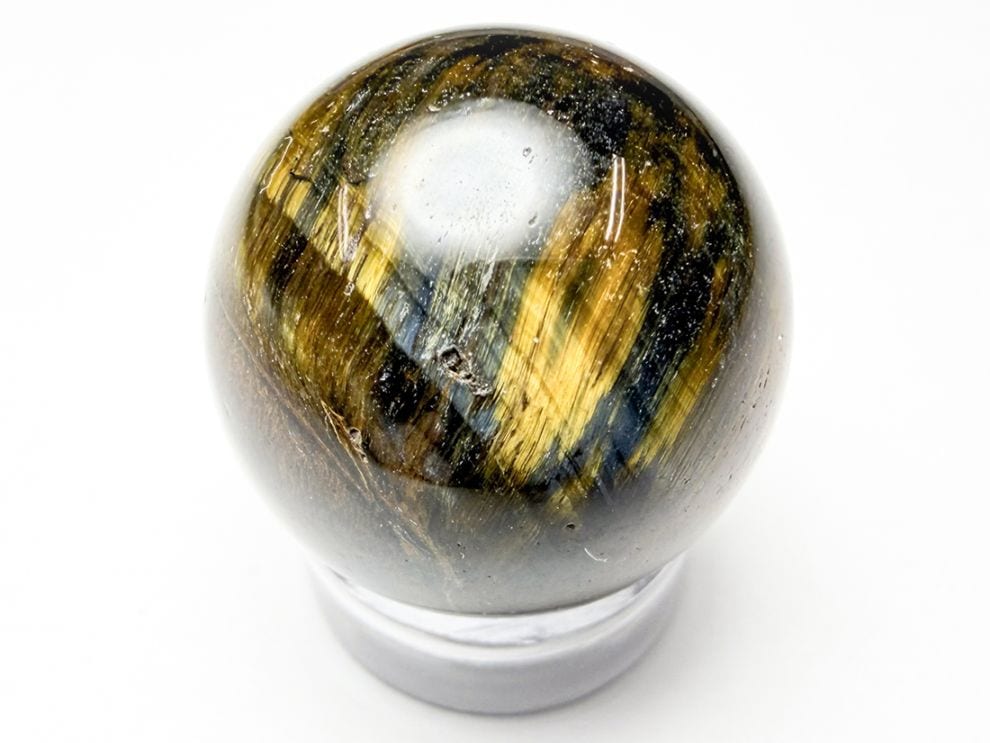 南アフリカ産 タイガーアイ ＆ ブルータイガーアイ 19㎜ 丸玉 / Tiger's eye