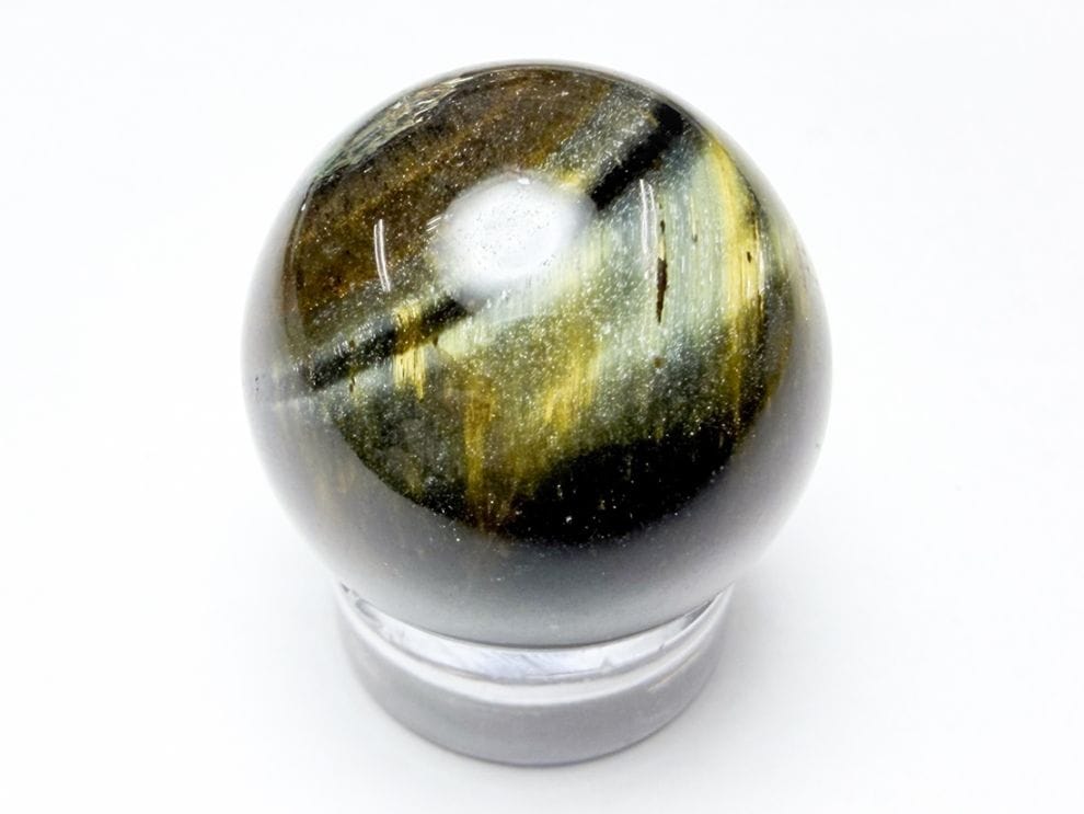 南アフリカ産 タイガーアイ ＆ ブルータイガーアイ 20㎜ 丸玉 / Tiger's eye