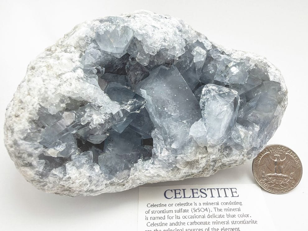 【高品質】マダガスカル産 セレスタイト  ( 天青石 )/ Celestite