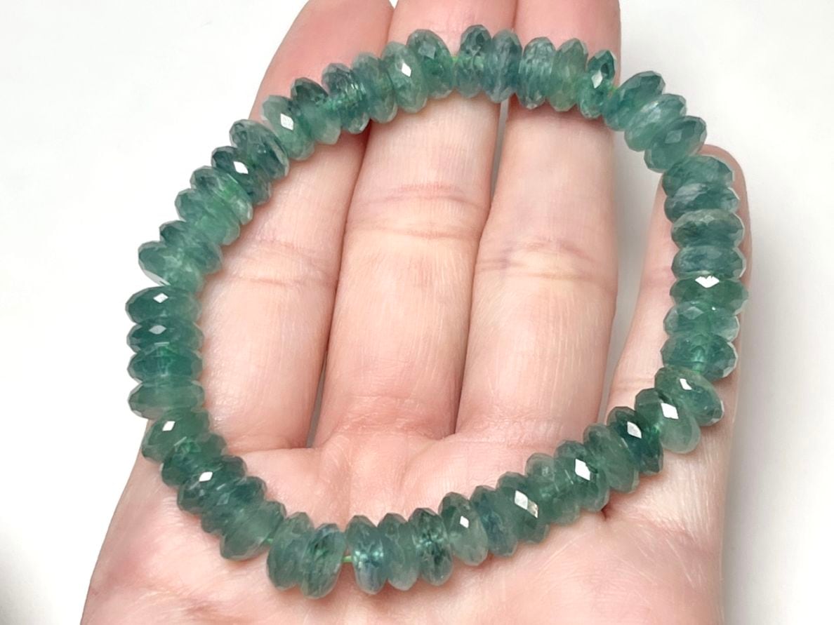 カイヤナイト ボタンカット ブレスレット (藍晶石 )/ Kyanite