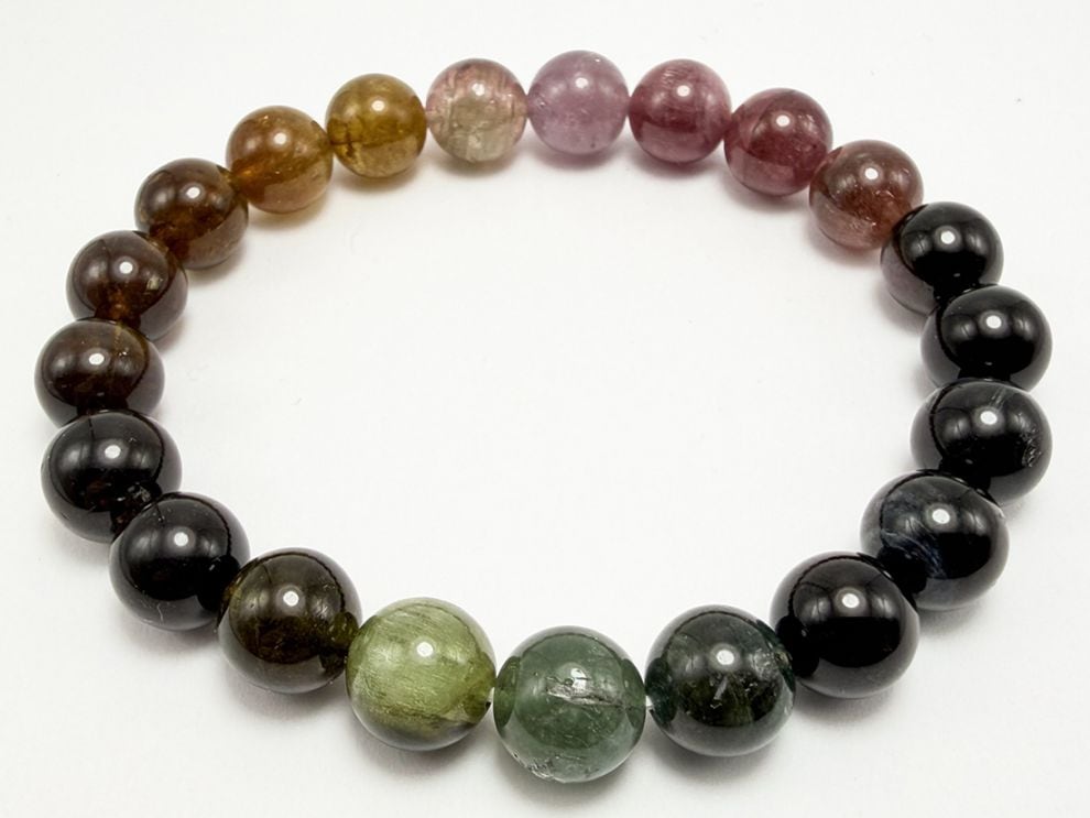 カラートルマリン 9mm ブレスレット/Mix color Tourmaline