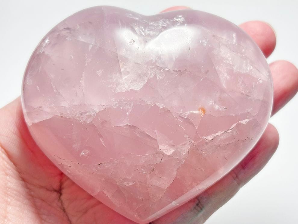 【一点物】ローズクォーツ ハート インテリア 置物✩.*˚ ローズクォーツ ハート型 / Rose Quartz