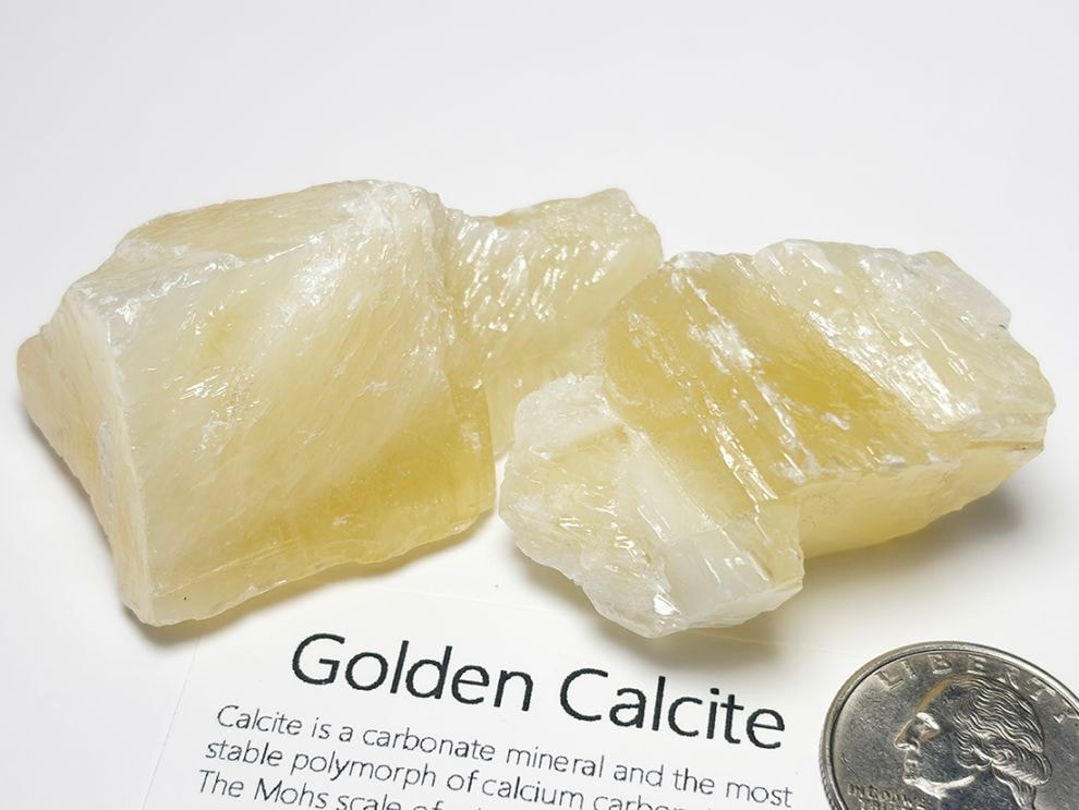 メキシコ産 ゴールデンカルサイト 2個セット / Golden Calcite