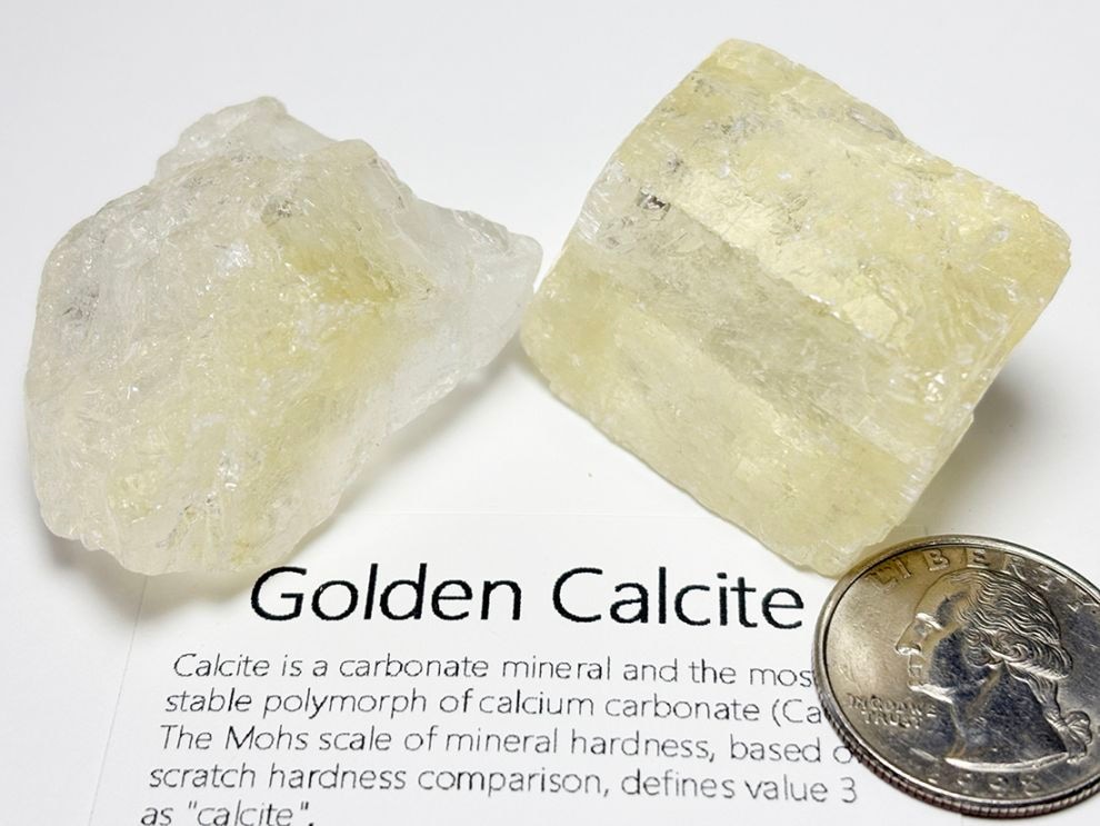 メキシコ産 ゴールデンカルサイト 2個セット / Golden Calcite