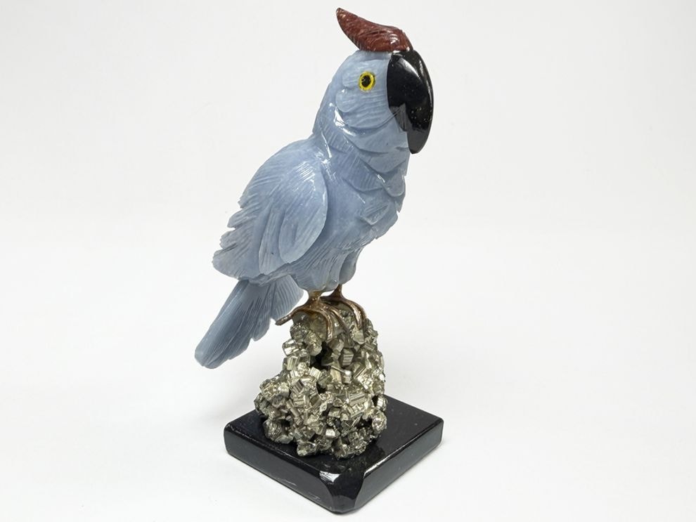 ペルー産 鳥彫刻(オウム)