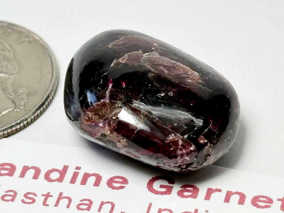 インド産 アルマンディンガーネット タンブル/ Almandine Garnet