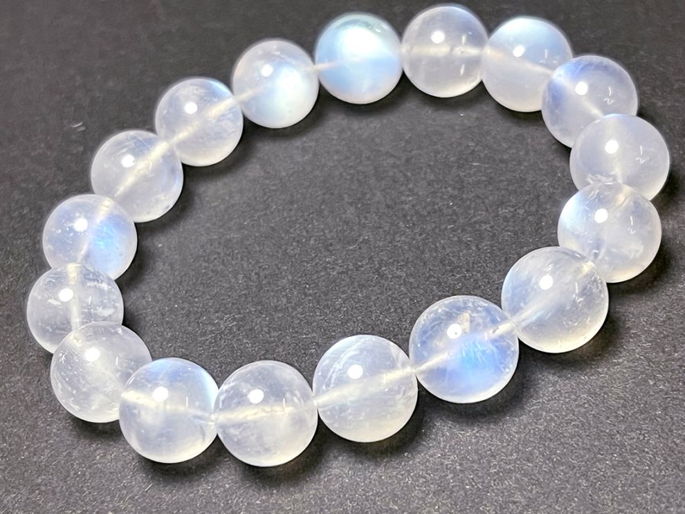 【高品質】ブルームーンストーン 11mmブレスレット/Blue Moonstone
