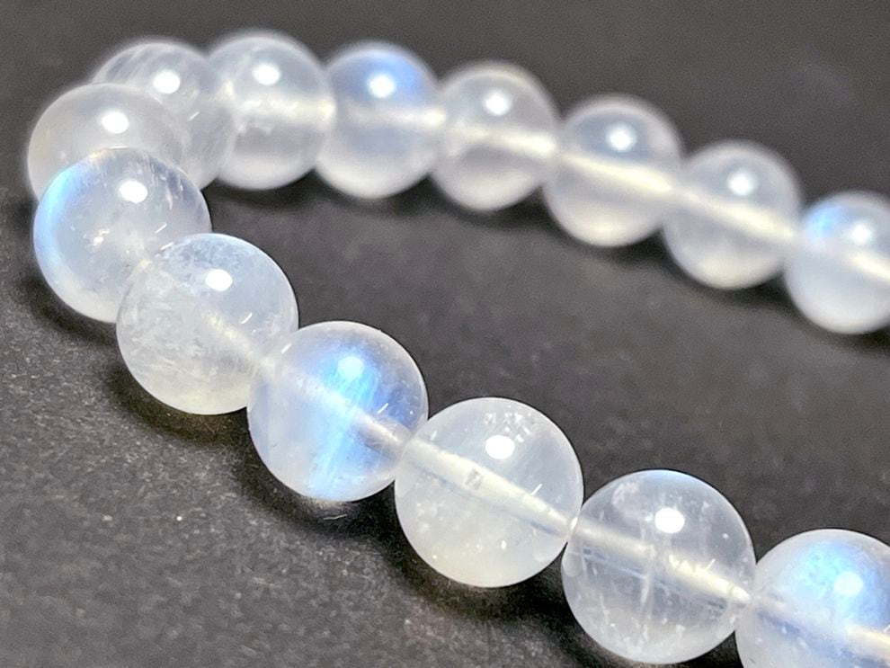 【高品質】ブルームーンストーン 9mmブレスレット/Blue Moonstone