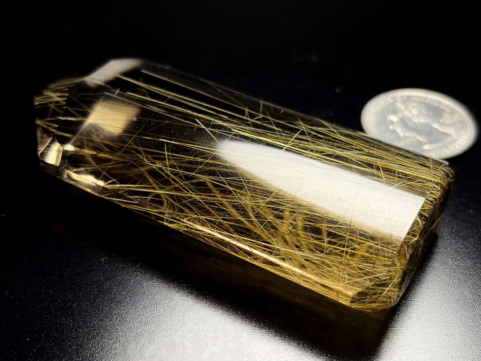 ブラジル・バイーア州産 ルチルクォーツ ポリッシュ / Rutilated Quartz
