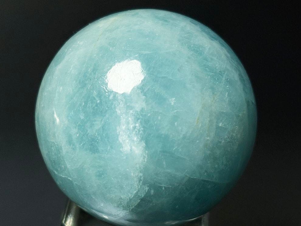インド産アクアマリン 40mm丸玉/Aquamarine Sphere