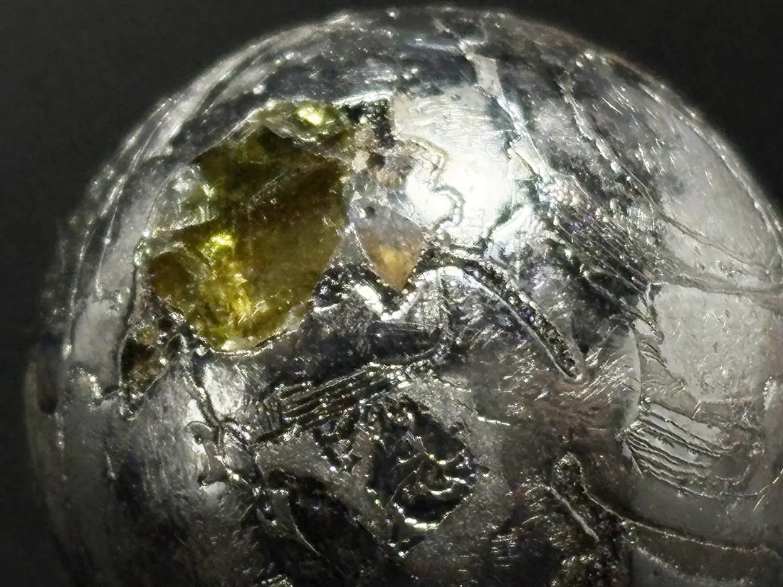 ロシア産 セイムチャン隕石 21mm 丸玉 / Seymchan meteorite Sphere