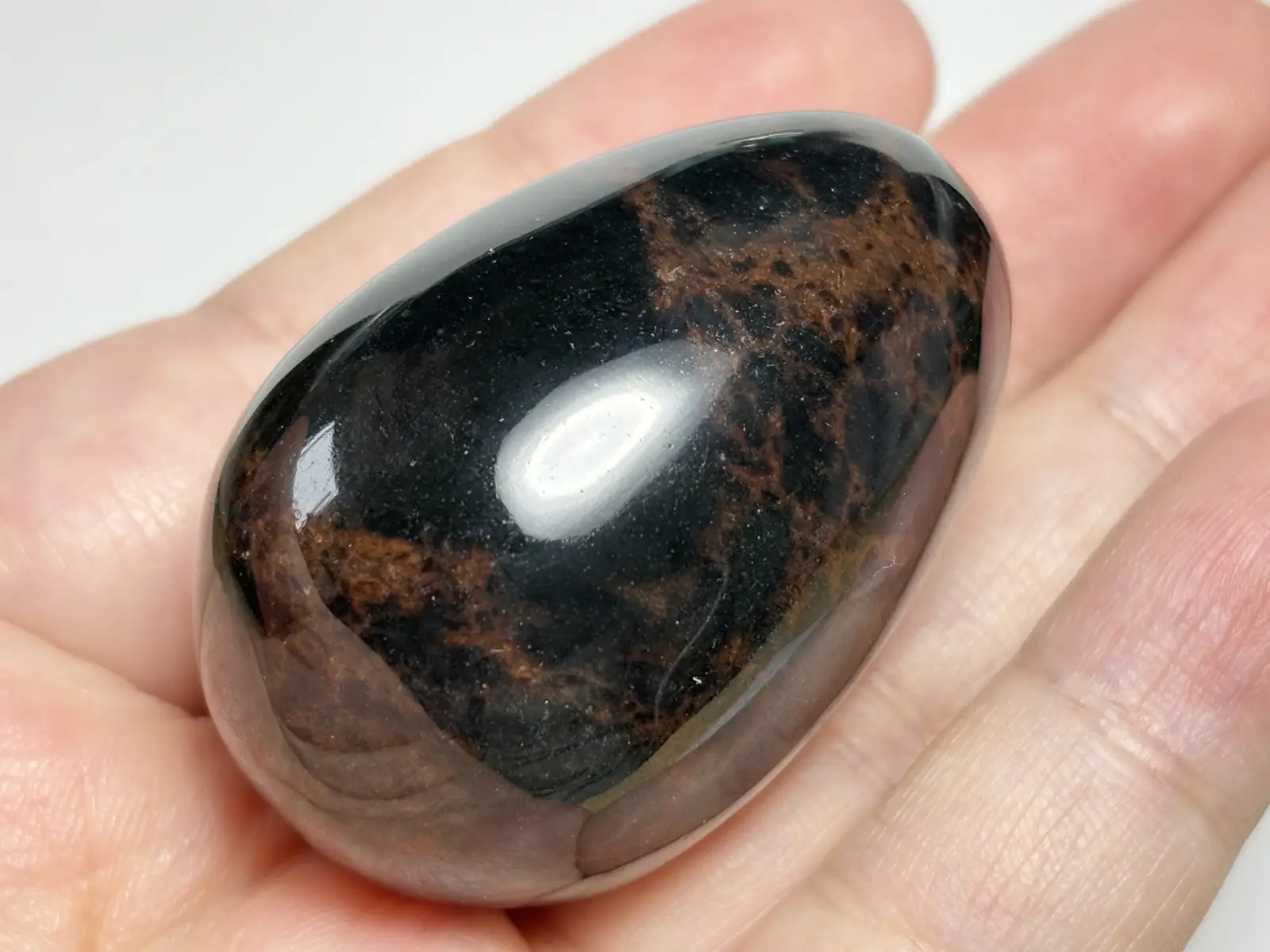 メキシコ産 マホガニーオブシディアン エッグ / Mahogany Obsidian Egg