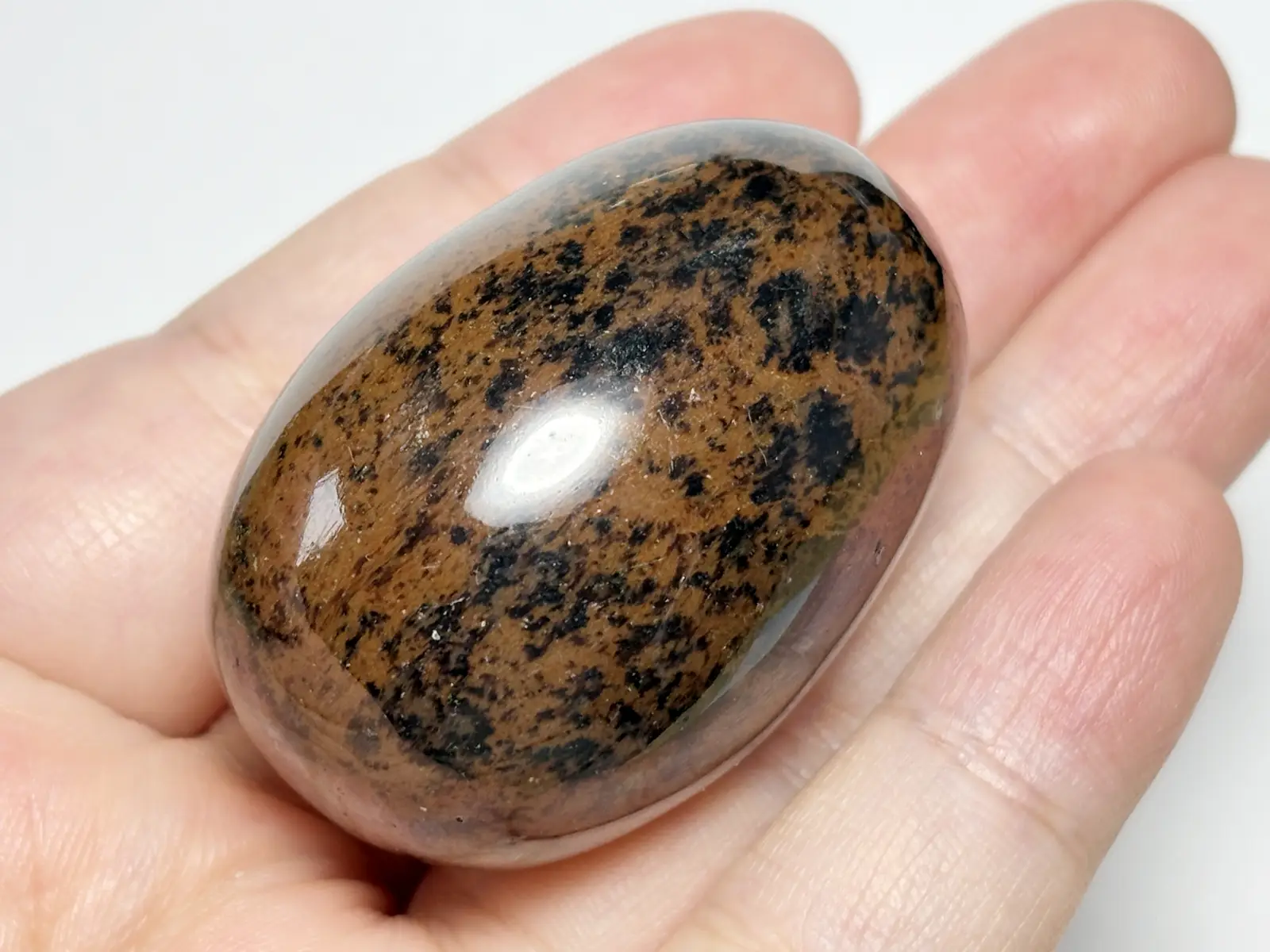 メキシコ産 マホガニーオブシディアン エッグ / Mahogany Obsidian Egg