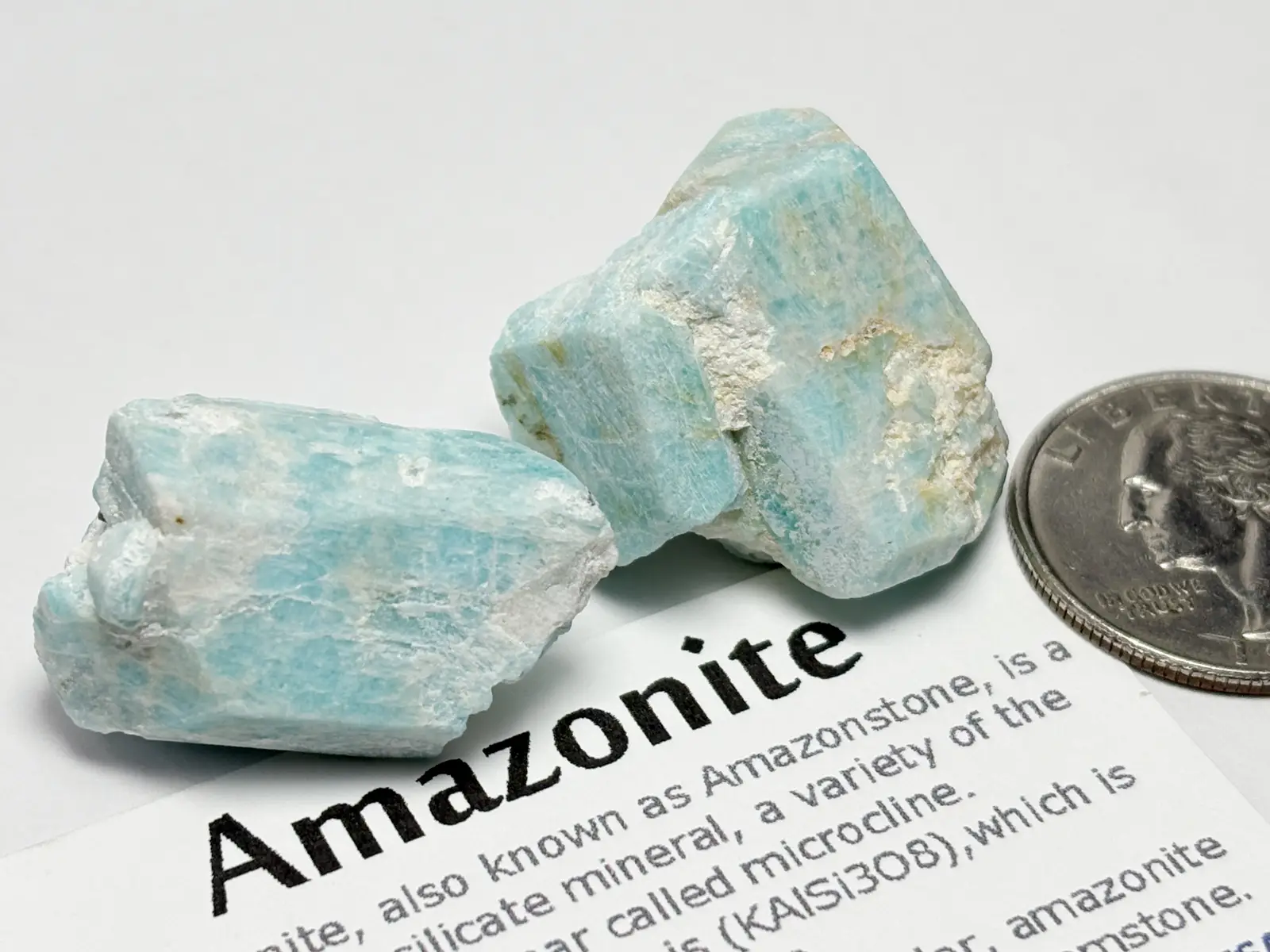 コロラド州産 アマゾナイト (天河石) ２個セット / Amazonite