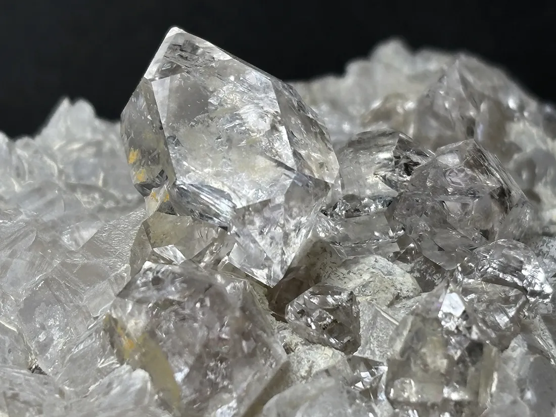 パキスタン産 パーキマーダイヤモンドクォーツ (両剣水晶/ダブルターミネーテッド) クラスター / Pakimer Diamond Quartz