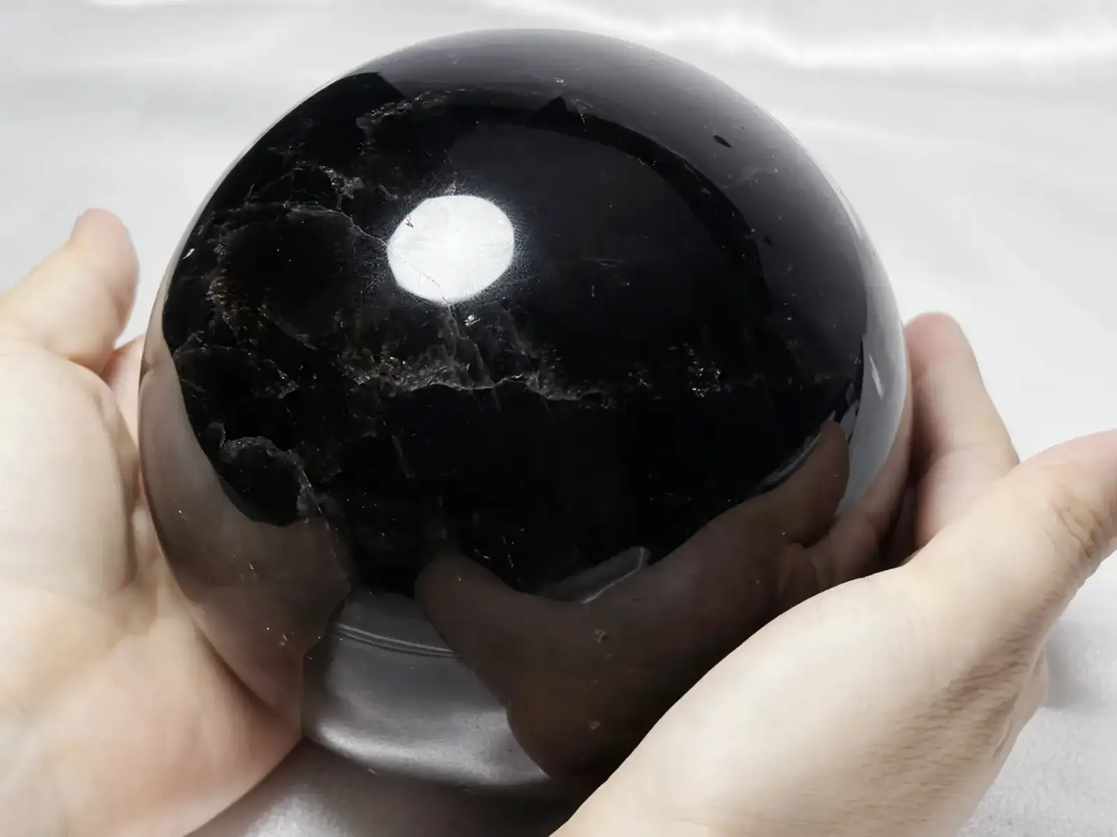 モリオン(黒水晶) 120mm丸玉 / Morion Sphere