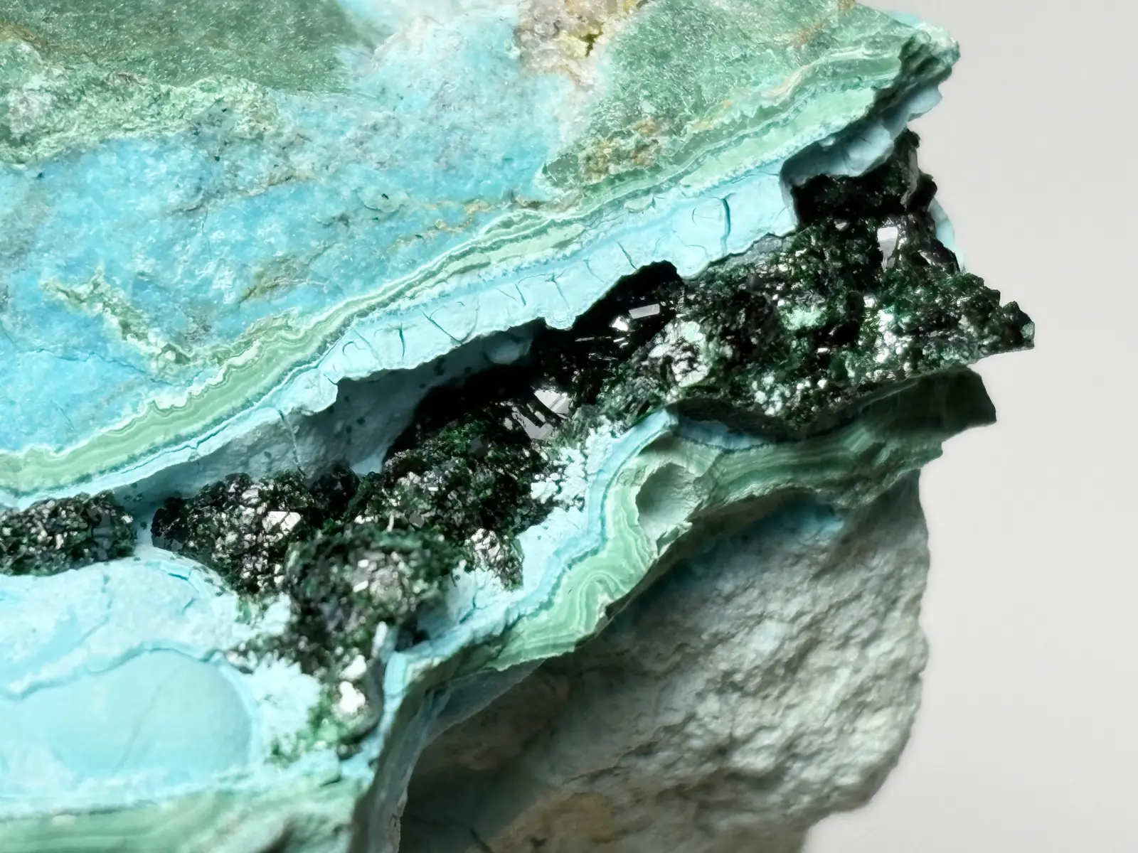 コンゴ民主共和国産 クリソコラ with マラカイト / Chrysocolla with Malachite