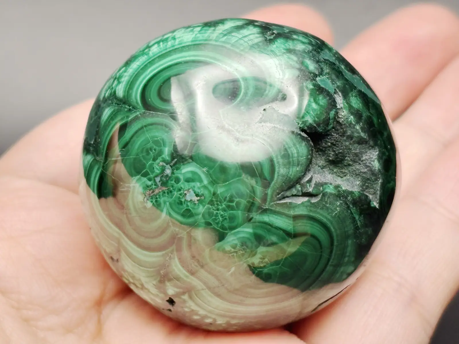 コンゴ民主共和国産 マラカイト 47ｍｍ 丸玉 / Malachite Sphere