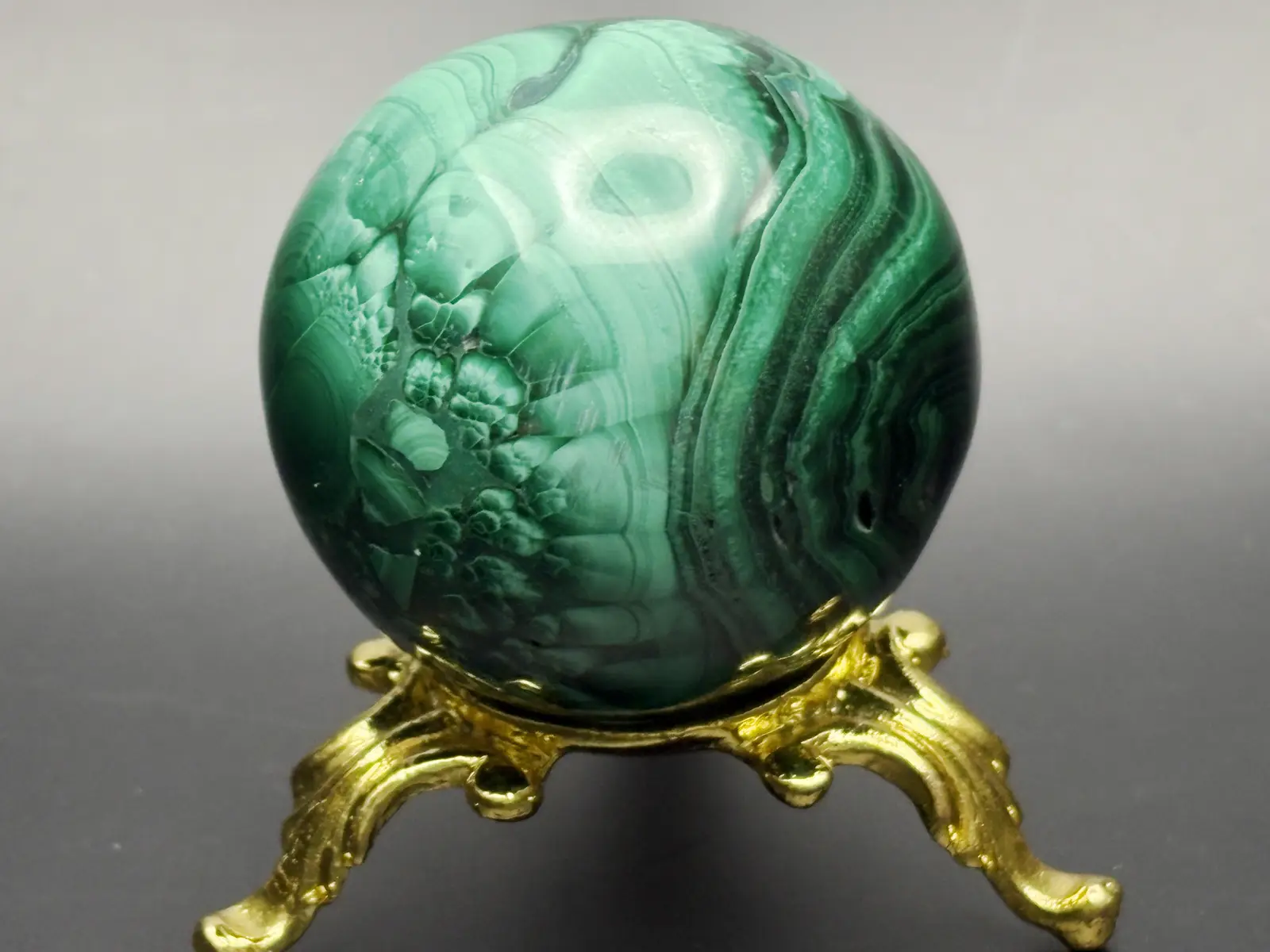 コンゴ民主共和国産 マラカイト 41ｍｍ 丸玉 / Malachite Sphere