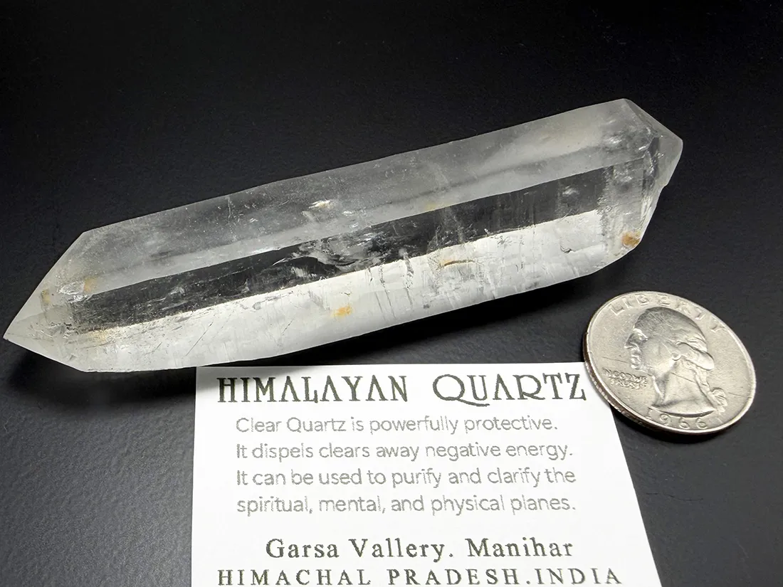 インド マニハール産 ヒマラヤ水晶 (両剣)/ Himalayan Quartz Crystal