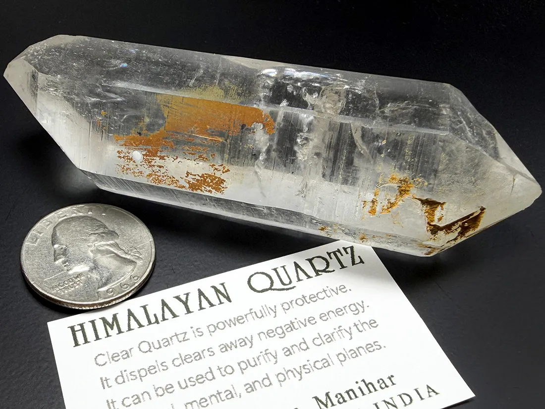 インド マニハール産 ヒマラヤ水晶 (両剣)/ Himalayan Quartz Crystal
