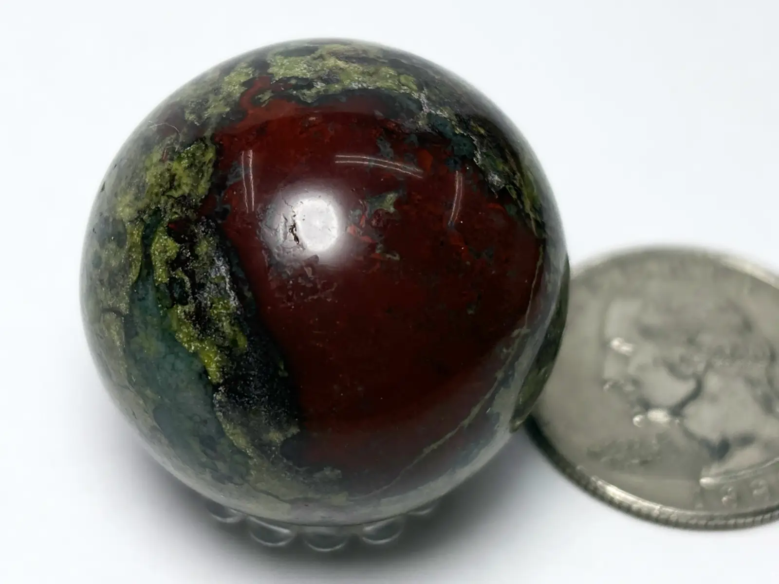 ドラゴンブラッドジャスパー 30mm丸玉 /Dragon Blood Stone Sphere