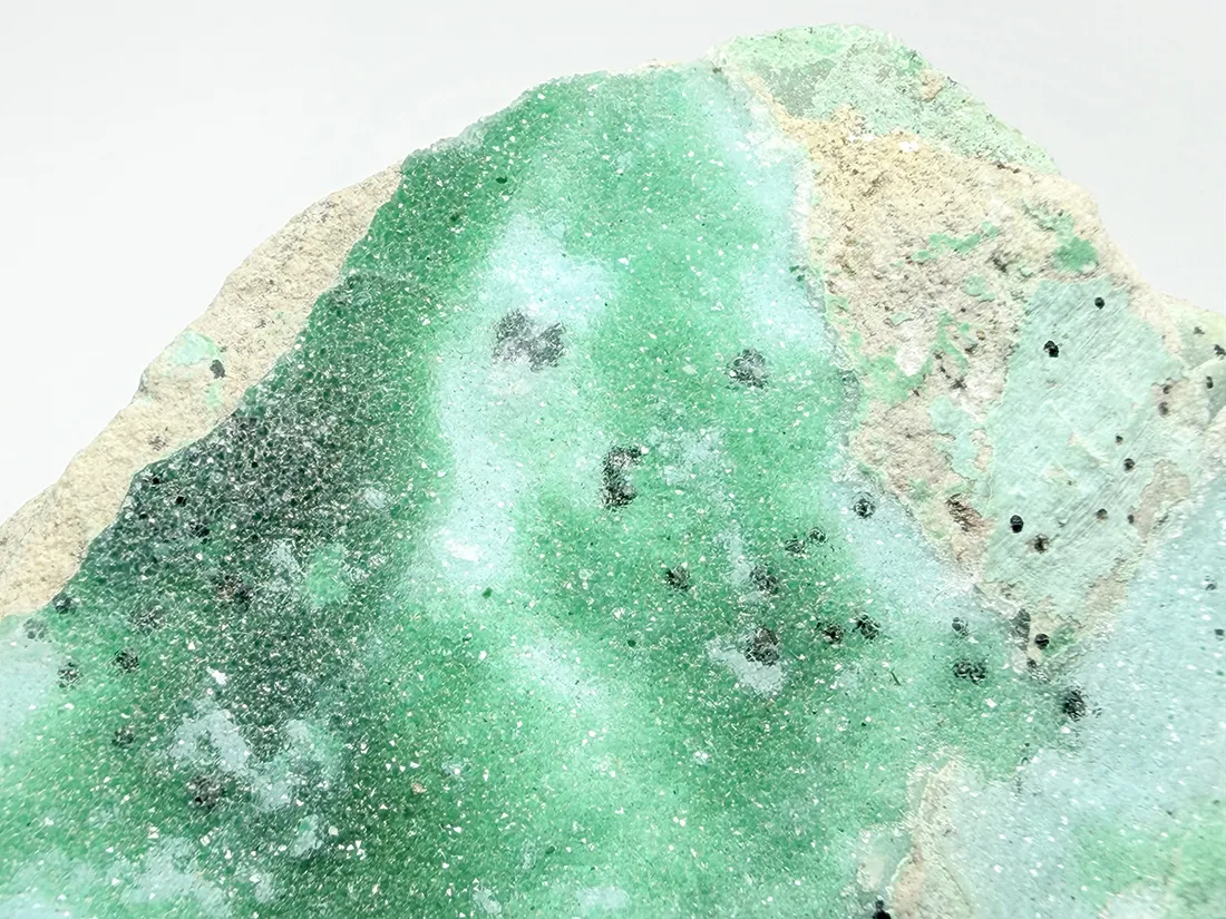 コンゴ民主共和国産 ドゥルージークリソコラ with マラカイト / Druzy Chrysocolla with Malachite