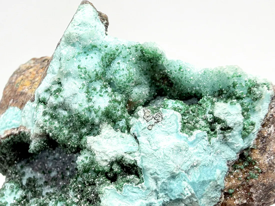 コンゴ民主共和国産 ドゥルージークリソコラ with マラカイト / Druzy Chrysocolla with Malachite