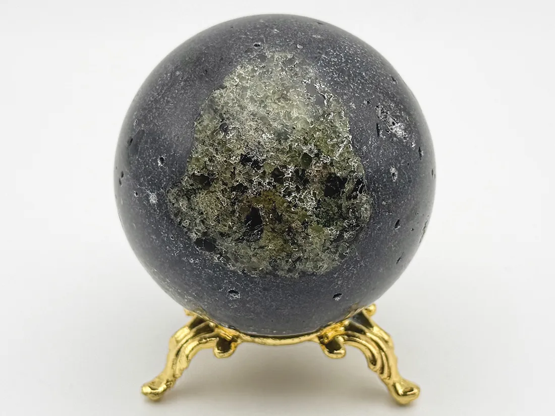 アリゾナ州産 ペリドタイト  ( 橄欖岩 ) 61mm 丸玉/ Peridotite