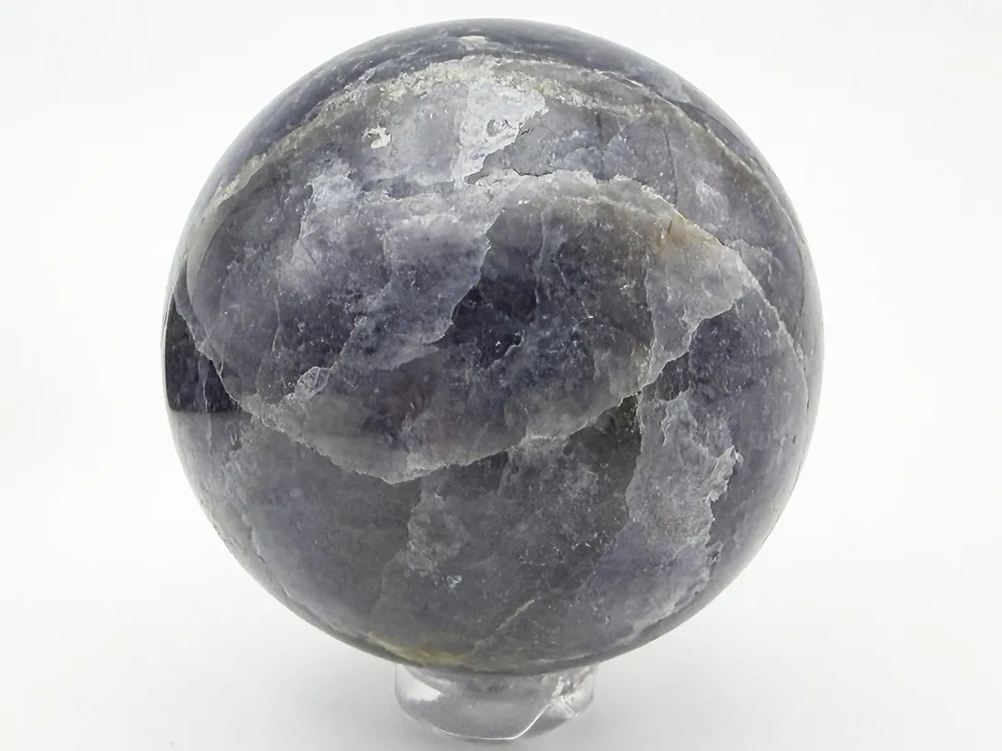インド産 アイオライト ( 菫青石 ) 47ｍｍ 丸玉 / Iolite Sphere