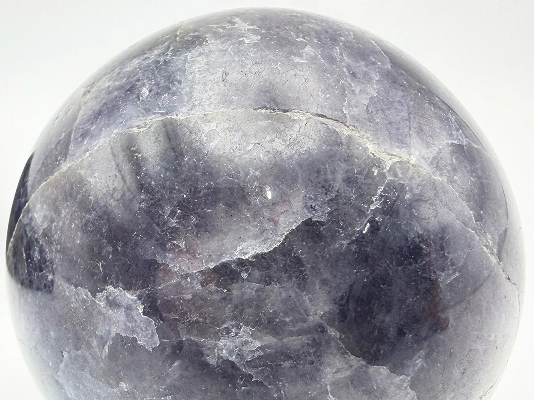 インド産 アイオライト ( 菫青石 ) 47mm 丸玉 / Iolite Sphere