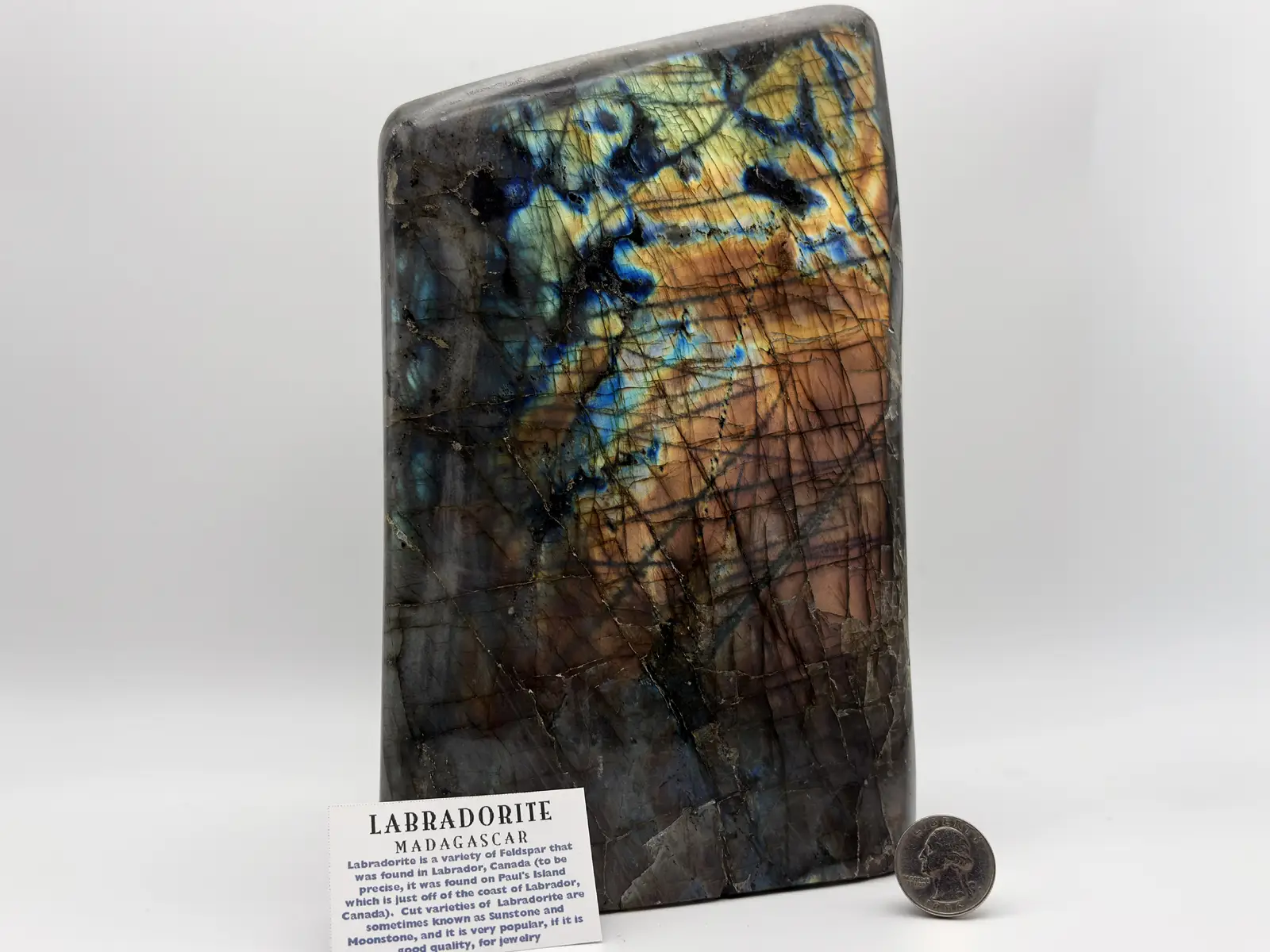 マダガスカル産ラブラドライト ポリッシュ/ Labradorite