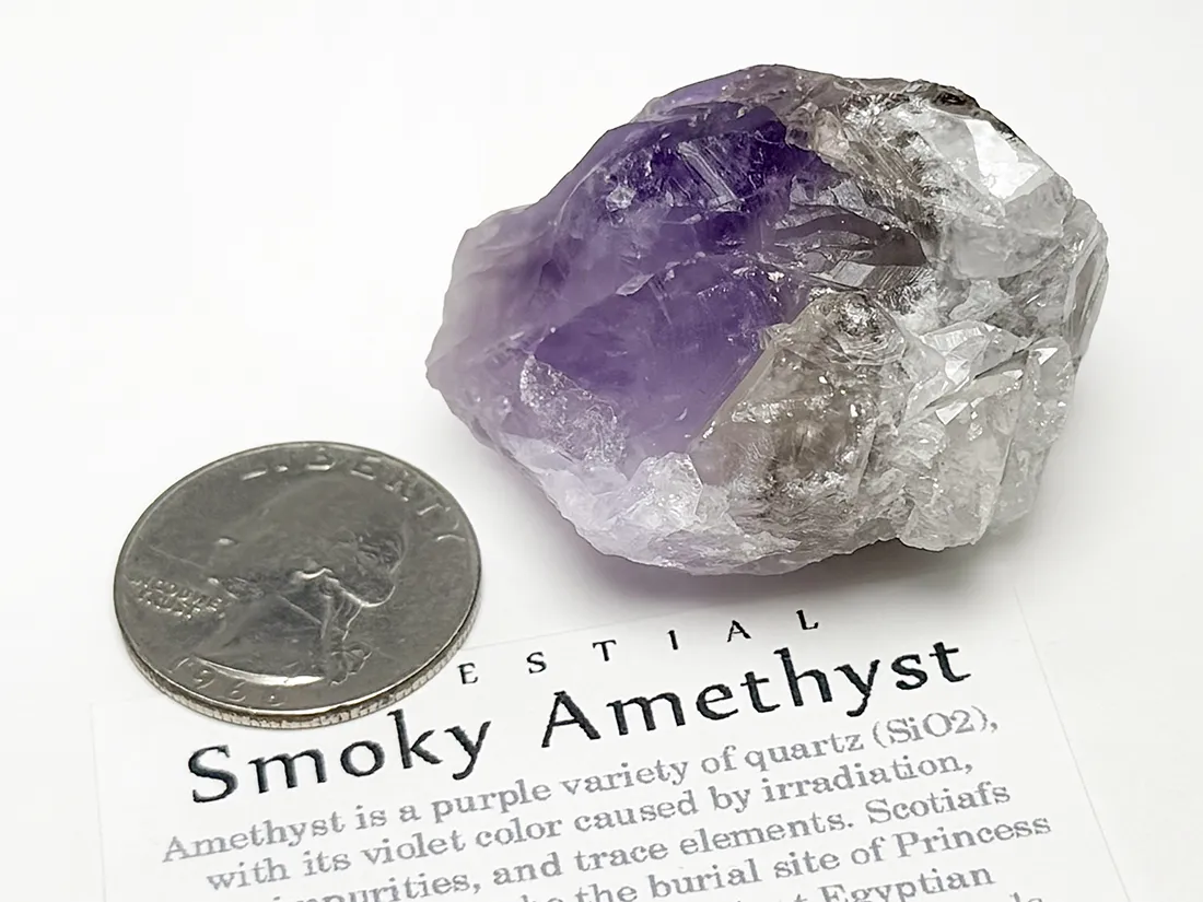 【レア産地】アイルランド産 エレスチャルスモーキー アメジスト / Elestial Smoky Amethyst
