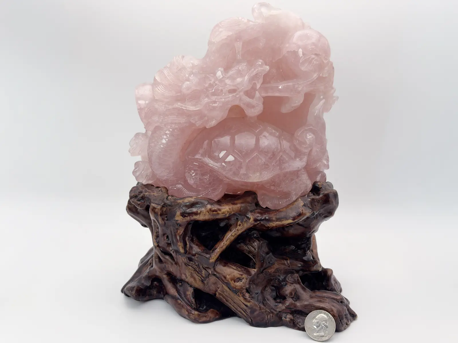 木製台座付き天然石・美石 (with WOOD STAND)