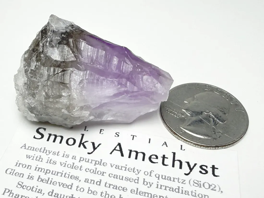 【レア産地】アイルランド産 エレスチャルスモーキー アメジスト / Elestial Smoky Amethyst