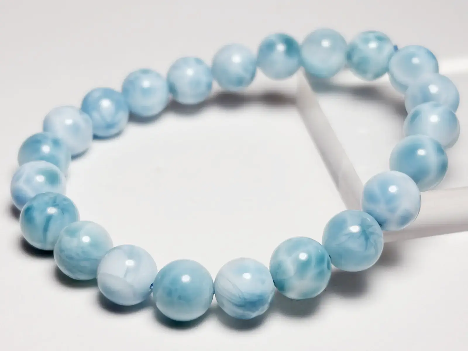 ドミニカ共和国産 ラリマー 8.5mm ブレスレット / Larimar