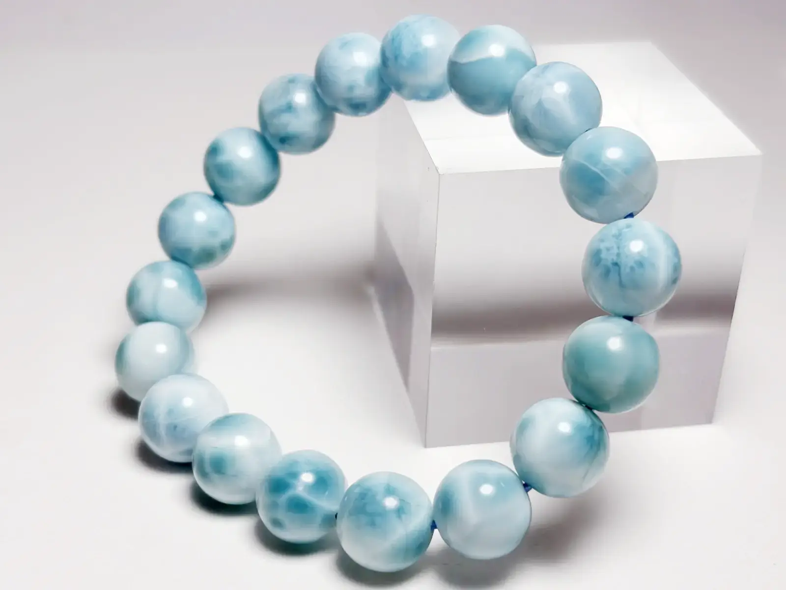 ラリマー　11mm ドミニカ共和国産 ラリマー 11mm ブレスレット / Larimar