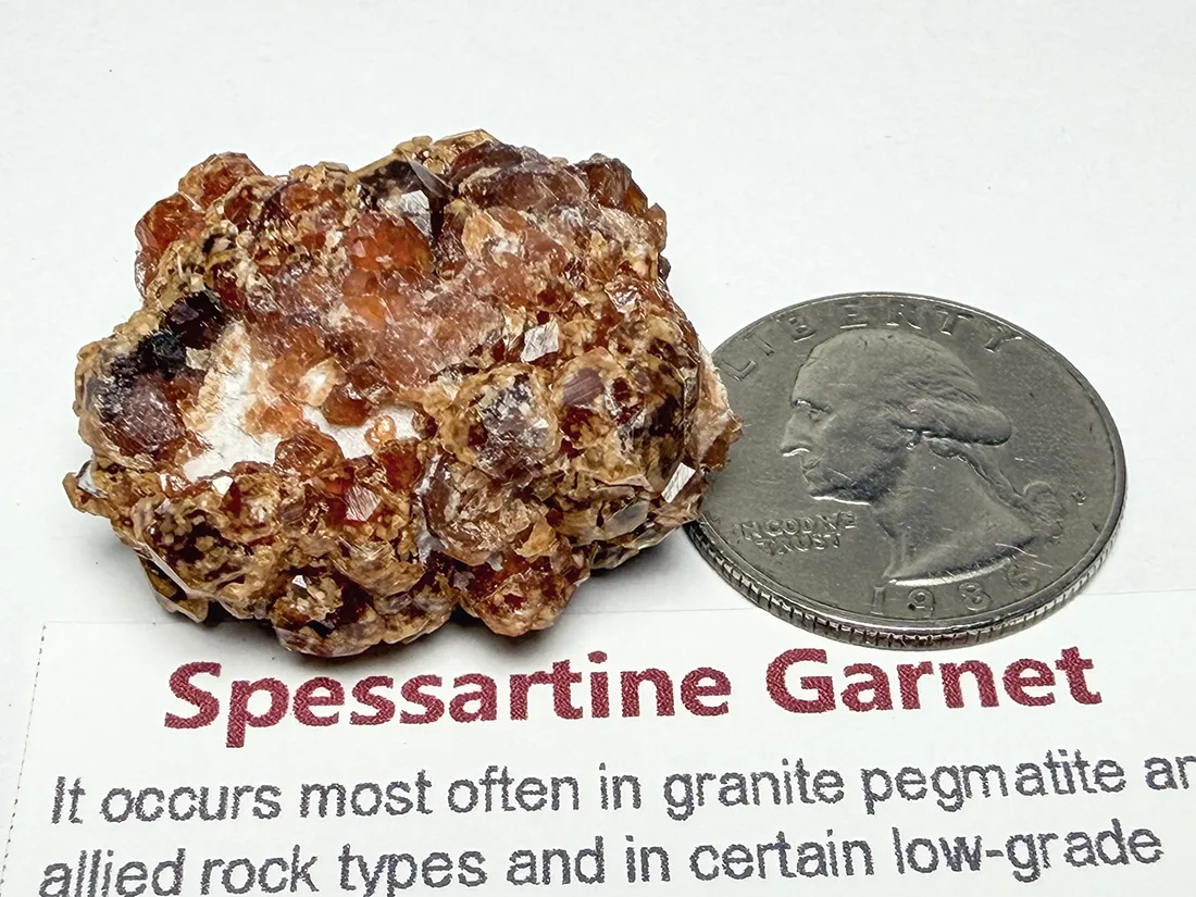 福建省産 スぺサルチンガーネット (満礬柘榴石) / Spessartine Garnet 