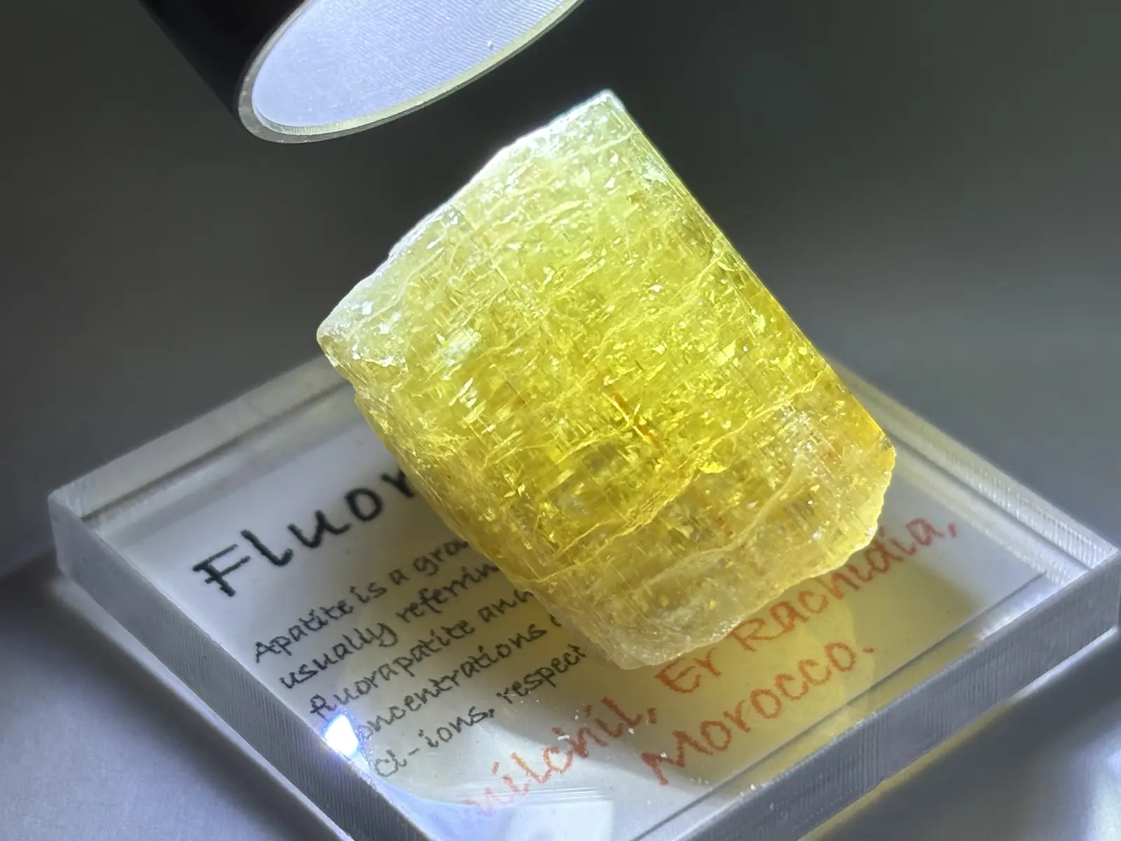 モロッコ産 イエロー アパタイト / Fluorapatite