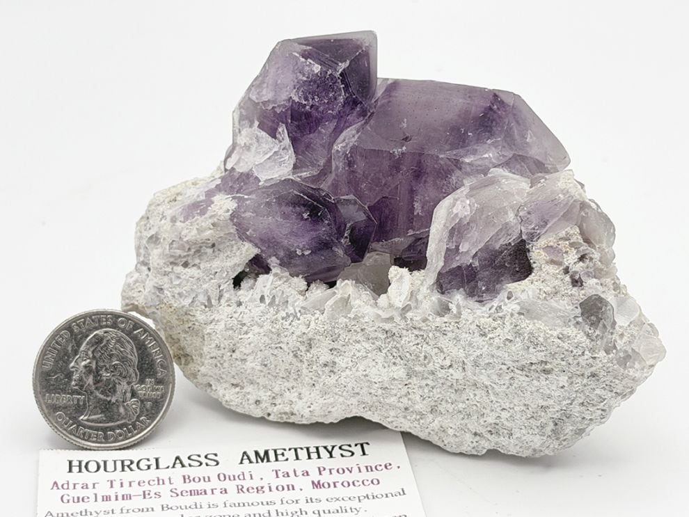 モロッコ産 ファントム＆ アワーグラスアメジスト / Phantom ＆ Hour Glass Amethyst