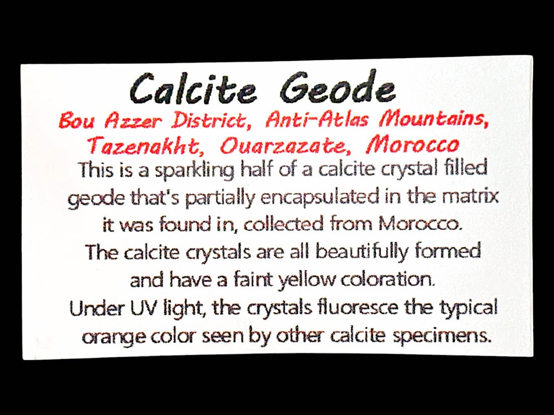 モロッコ産 カルサイト ジオード / Calcite Geode ( 方解石 )